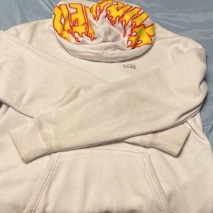 thrasher x vans white hoodie